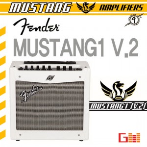 (지엠뮤직_앰프) Fender MUSTANG1(V.2) White FSR (230-0109-410) 일렉기타앰프 펜더 PC와 연결가능