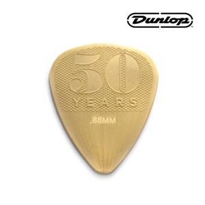 (지엠뮤직) Dunlop 442R.88 던롭 피크 0.88mm Gold Nylon Pick 나일론 50th 기념